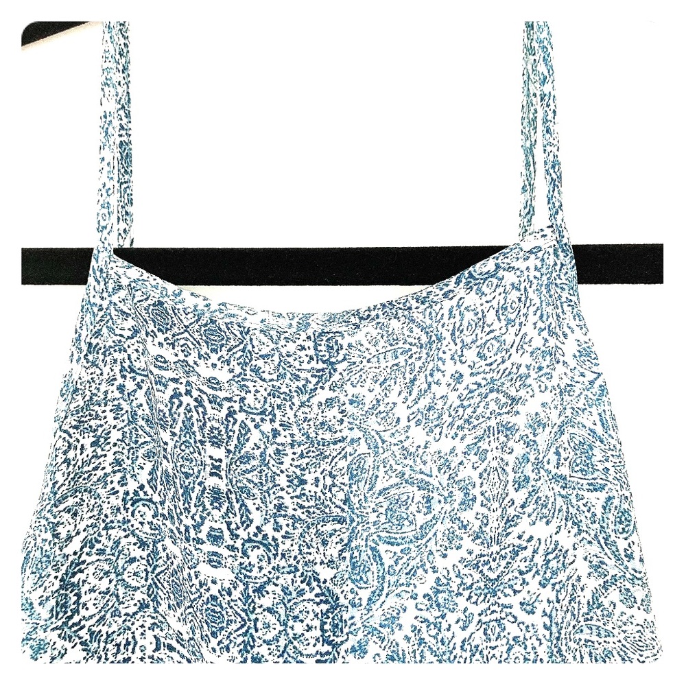 Long blue Knok Rose dress with vibrant patterns!!